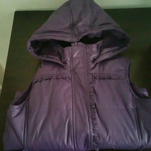 Purple puffy vest